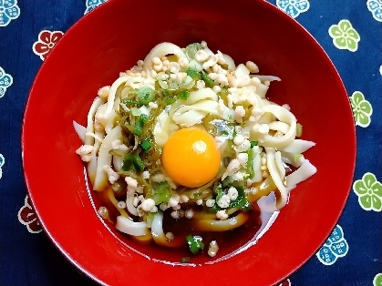 １人ランチに♫簡単ウマッな釜玉うどん