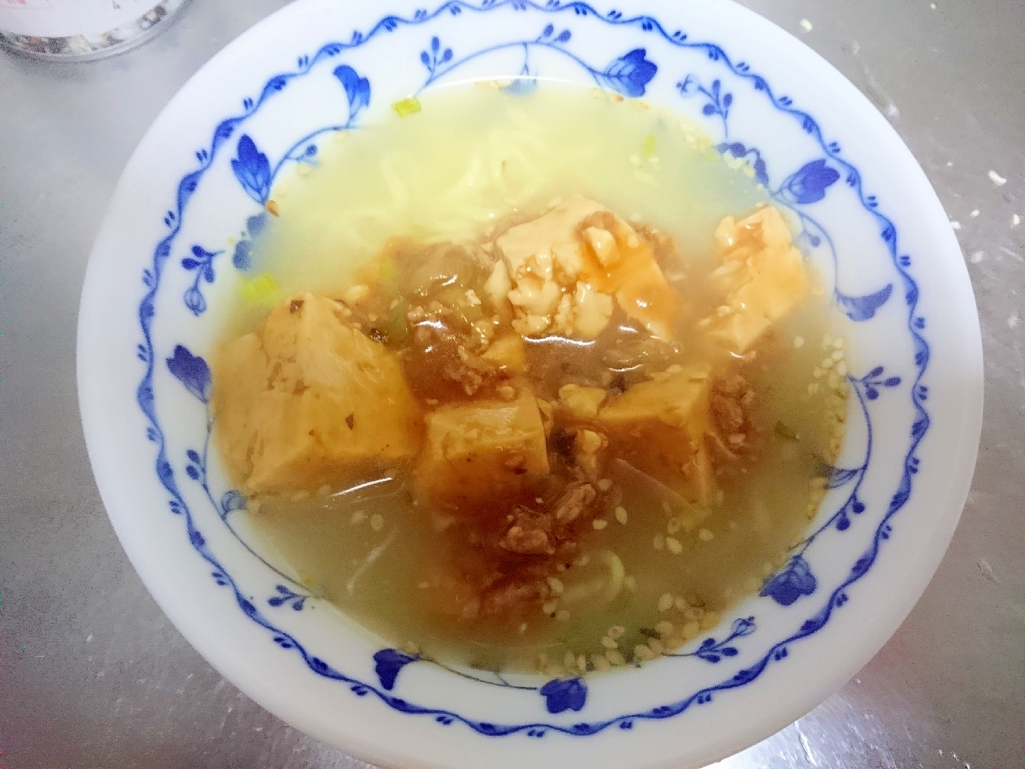 麻婆豆腐塩ラーメン