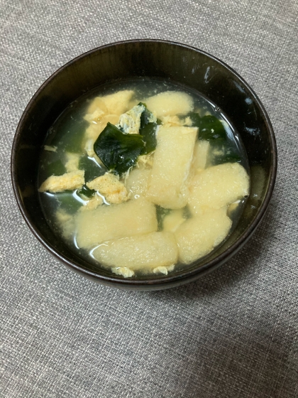 油揚げと玉ねぎの味噌汁