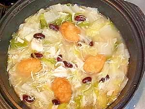 缶詰と練り物で簡単★鶏ささみ缶と白菜の鍋