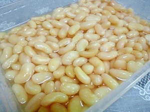 炊飯器で白インゲン豆煮