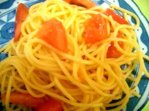 トマトの冷製スパゲティ