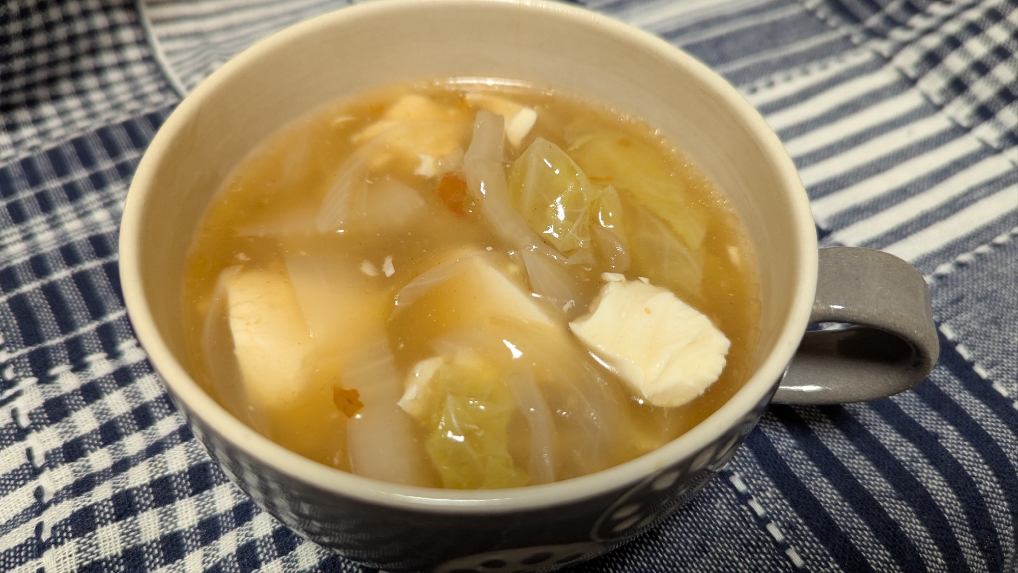 白菜の麻婆スープ