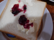 ブルーベリージャムとクリームチーズのホットサンド レシピ 作り方 By だんご7 楽天レシピ