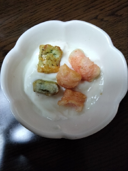 豆あられヨーグルト