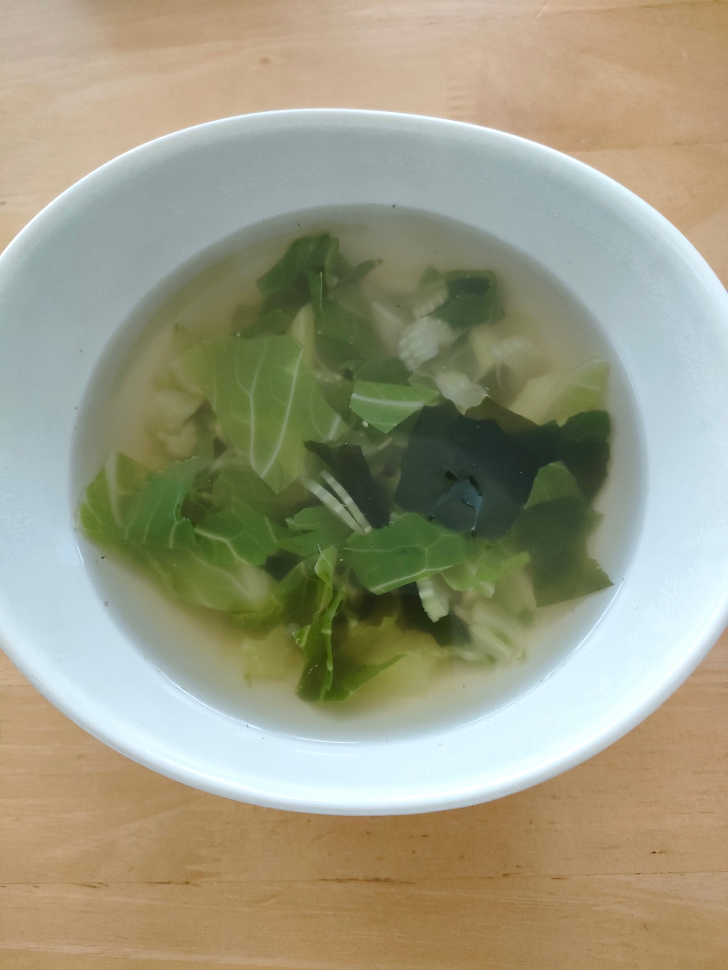 大根の葉スープ
