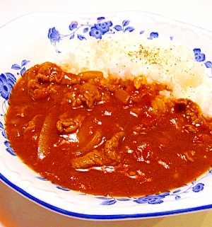 ビーフシチューのルーで作るハヤシライス