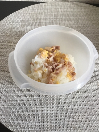 【離乳食後期】鶏ささみの親子丼