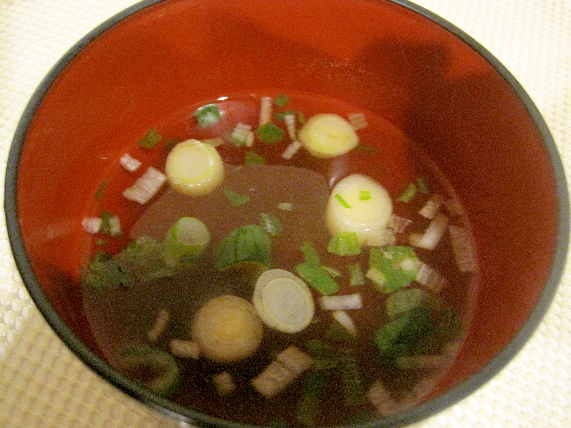 海苔の佃煮スープ