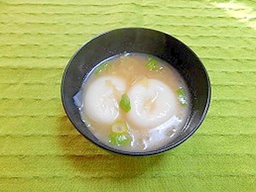 大根とお餅のお味噌汁