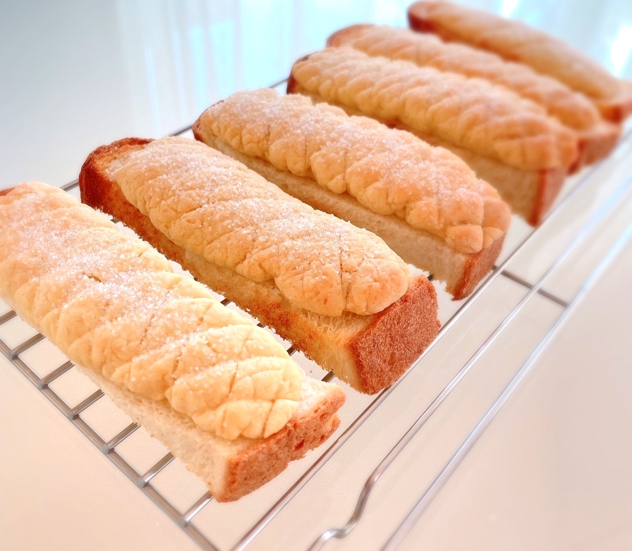 HMで簡単メロンパントースト　乳製品不使用