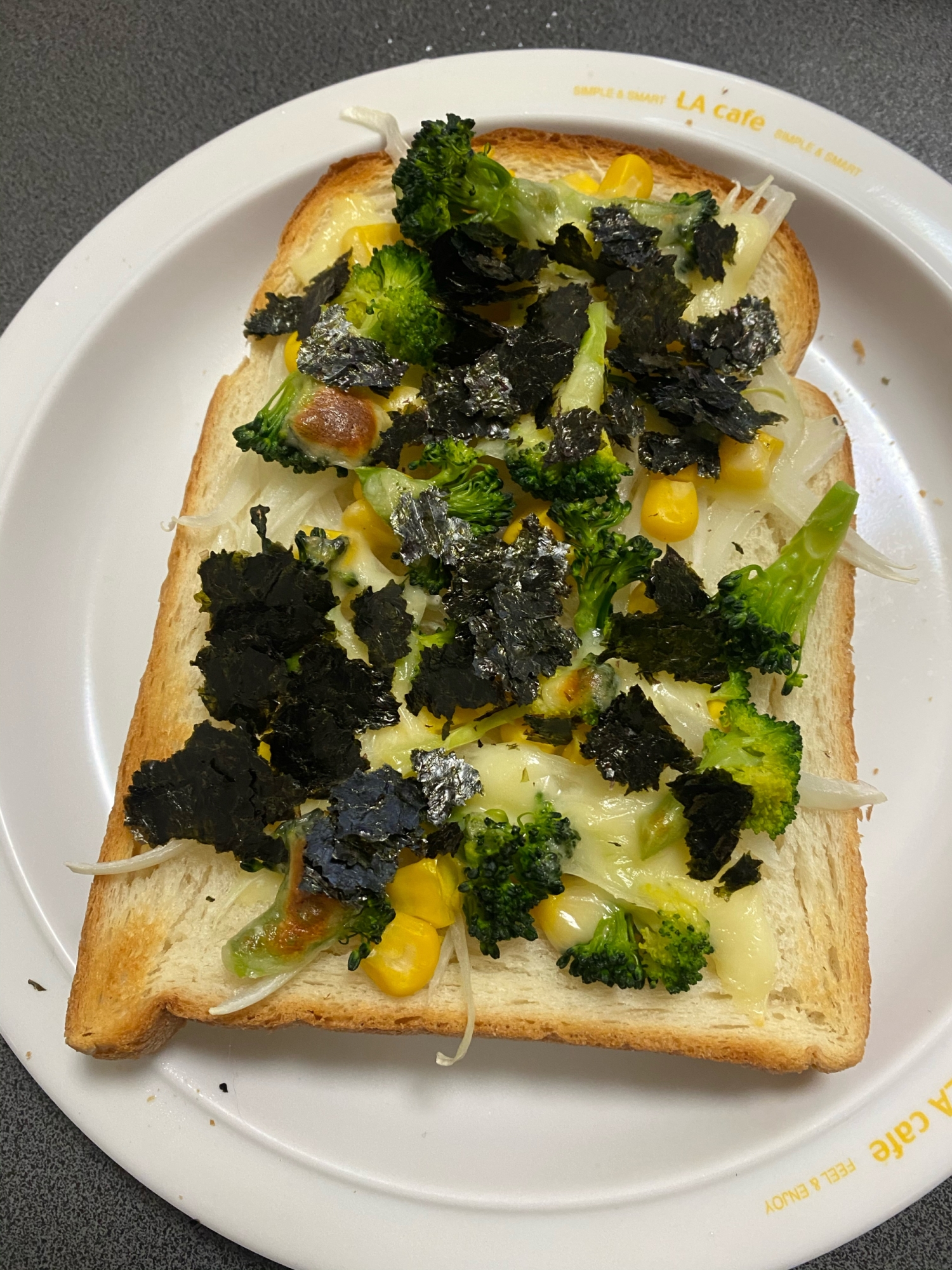 野菜の海苔チーズトースト