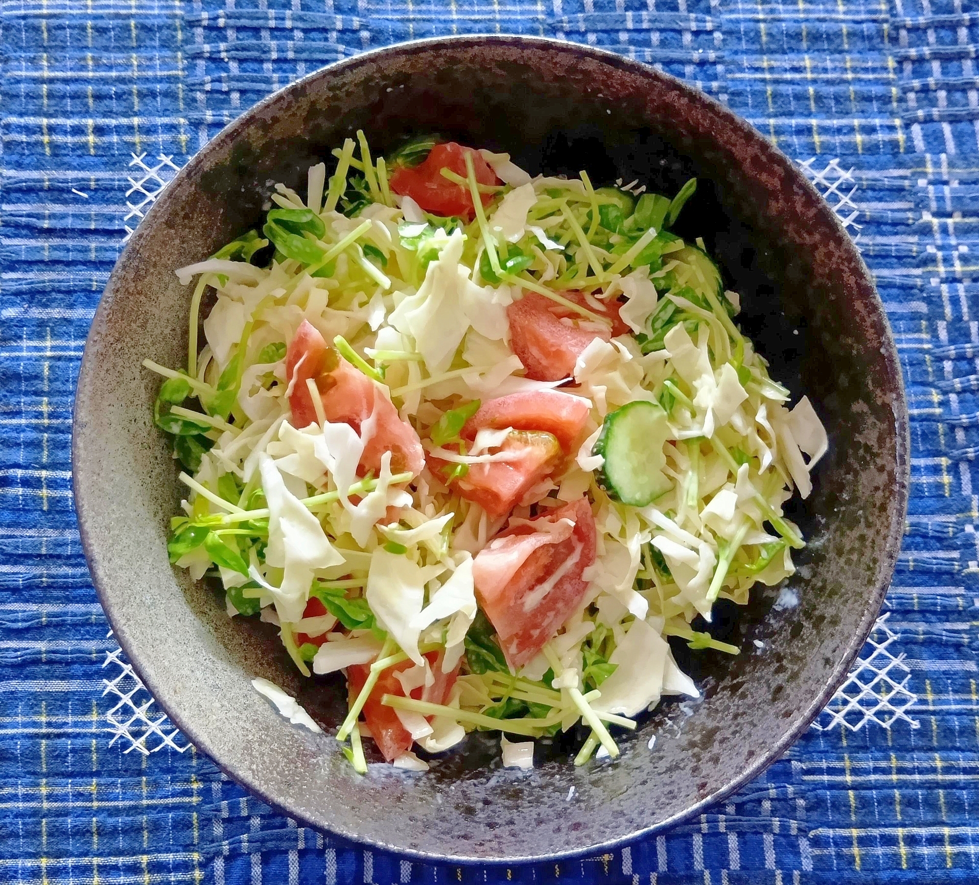 豆苗サラダその3