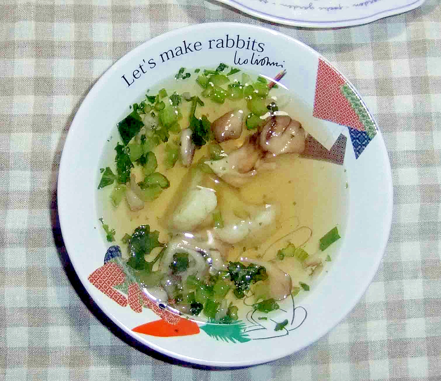 カリフラワーと舞茸のスープ