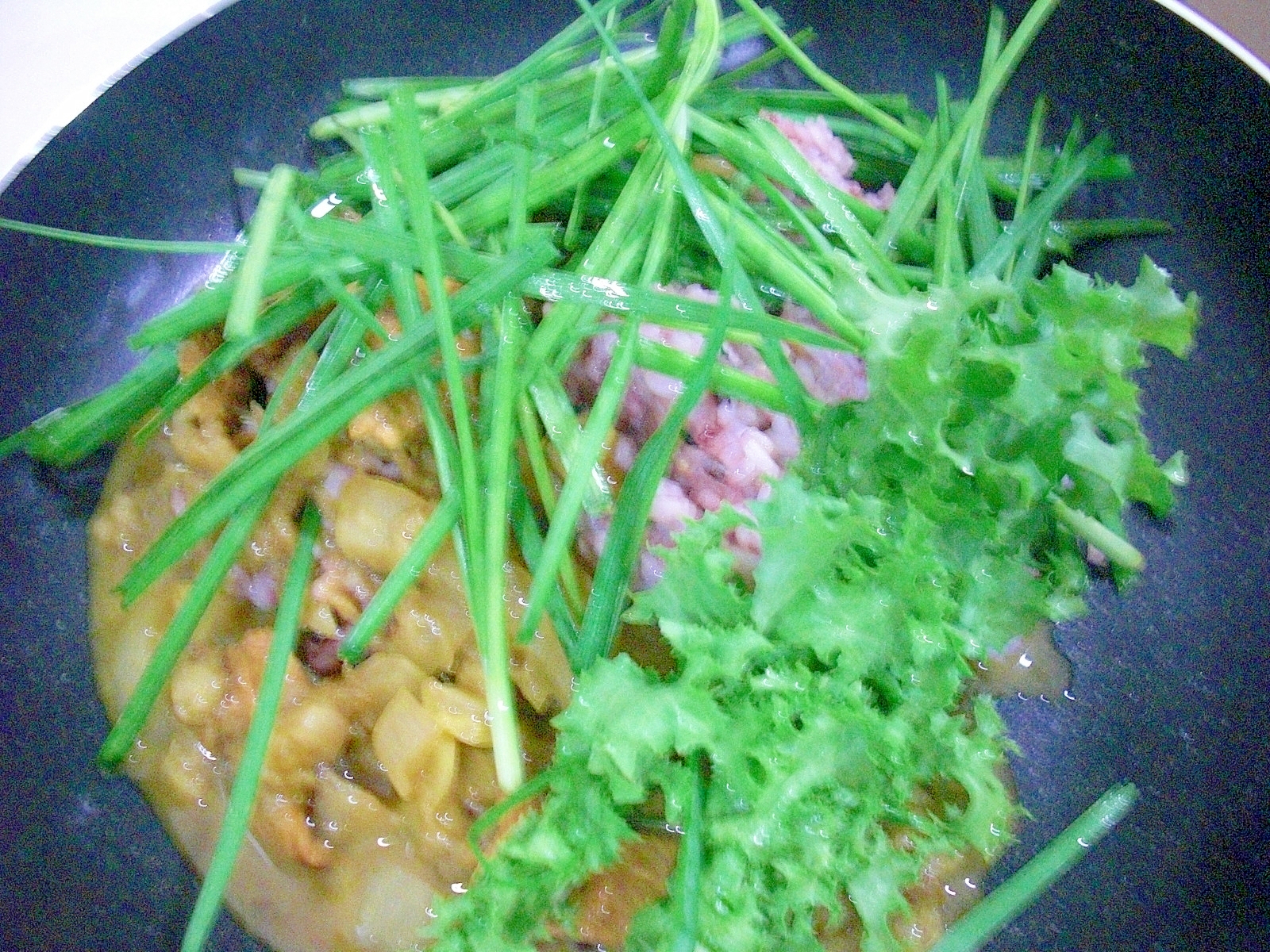 生野菜のせカレー