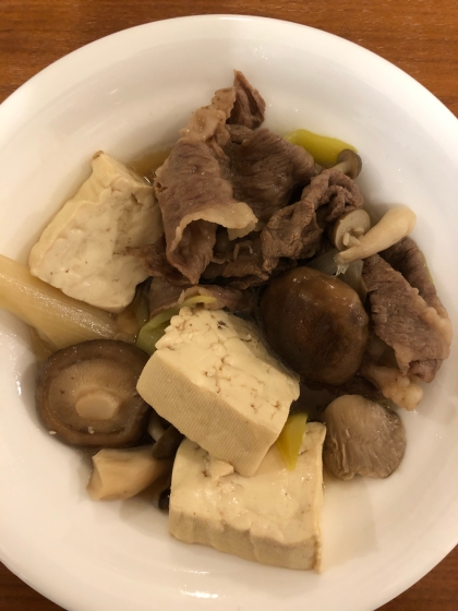 大根入り肉豆腐