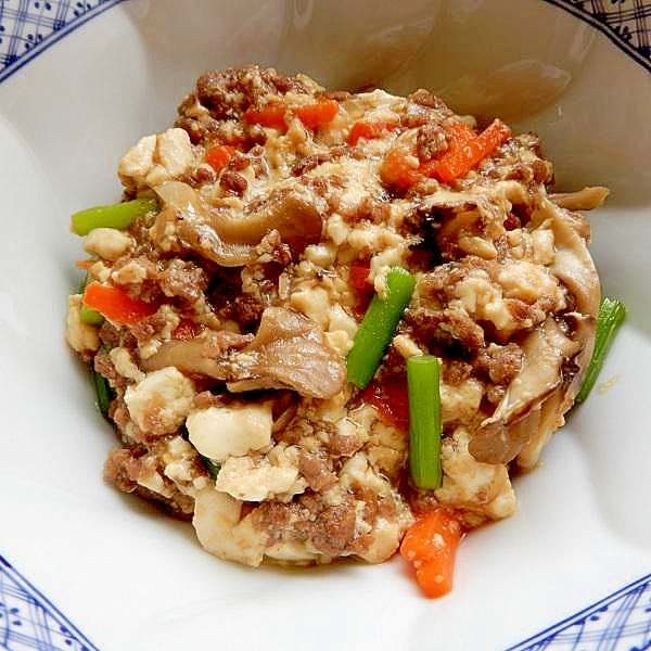 片栗粉で❤卵なし６分！？やや中華な炒り豆腐♪