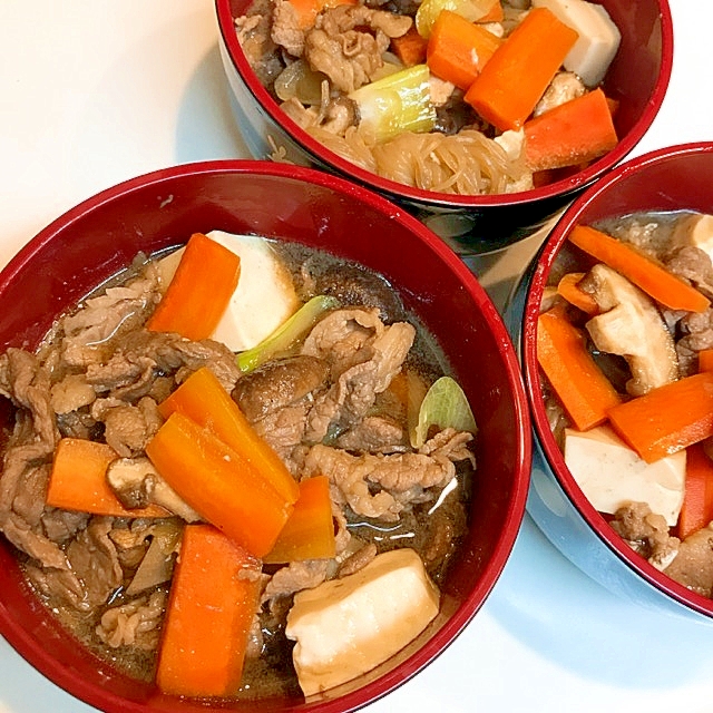 牛肉の具沢山☆すき焼き風煮物