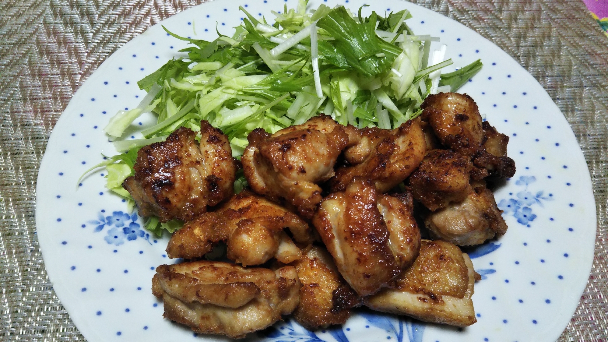 きな粉衣で鶏肉のから揚げ☆