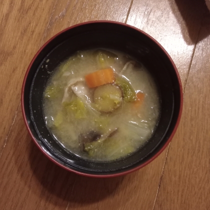 アレンジOK！糸こんにゃく&根菜で❤早い豚汁♪