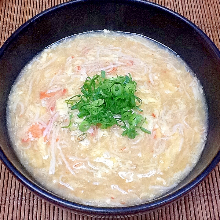 カニカマ卵あんかけうどん