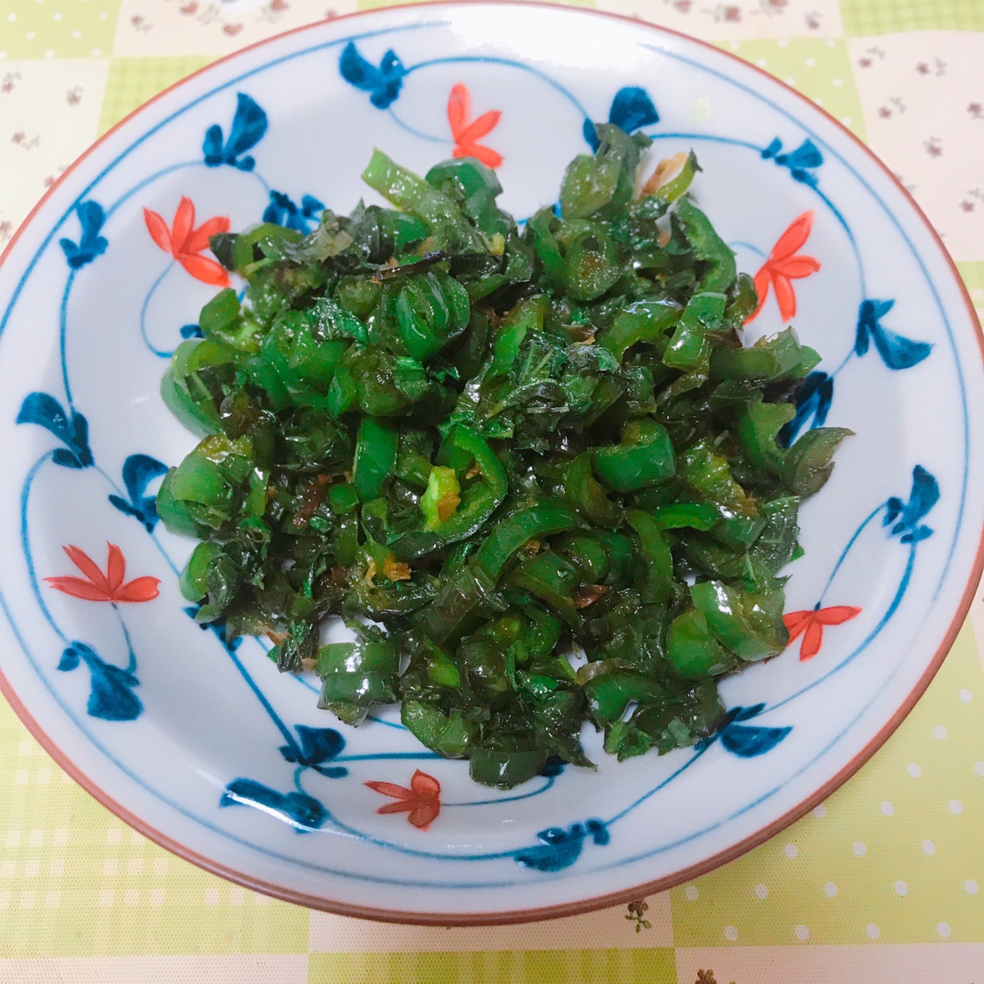 大葉とピーマンのきんぴら