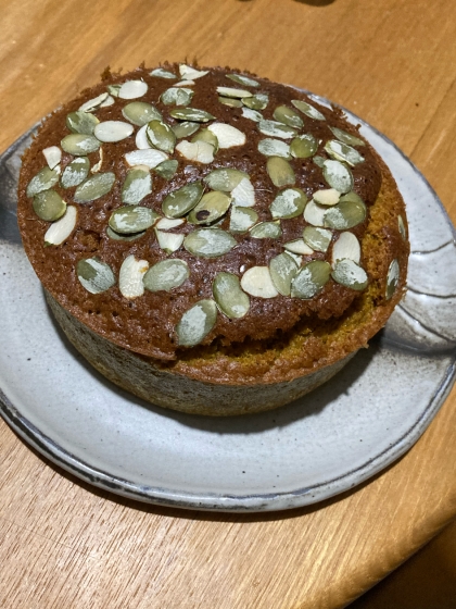 なめらかしっとり♡簡単かぼちゃケーキ