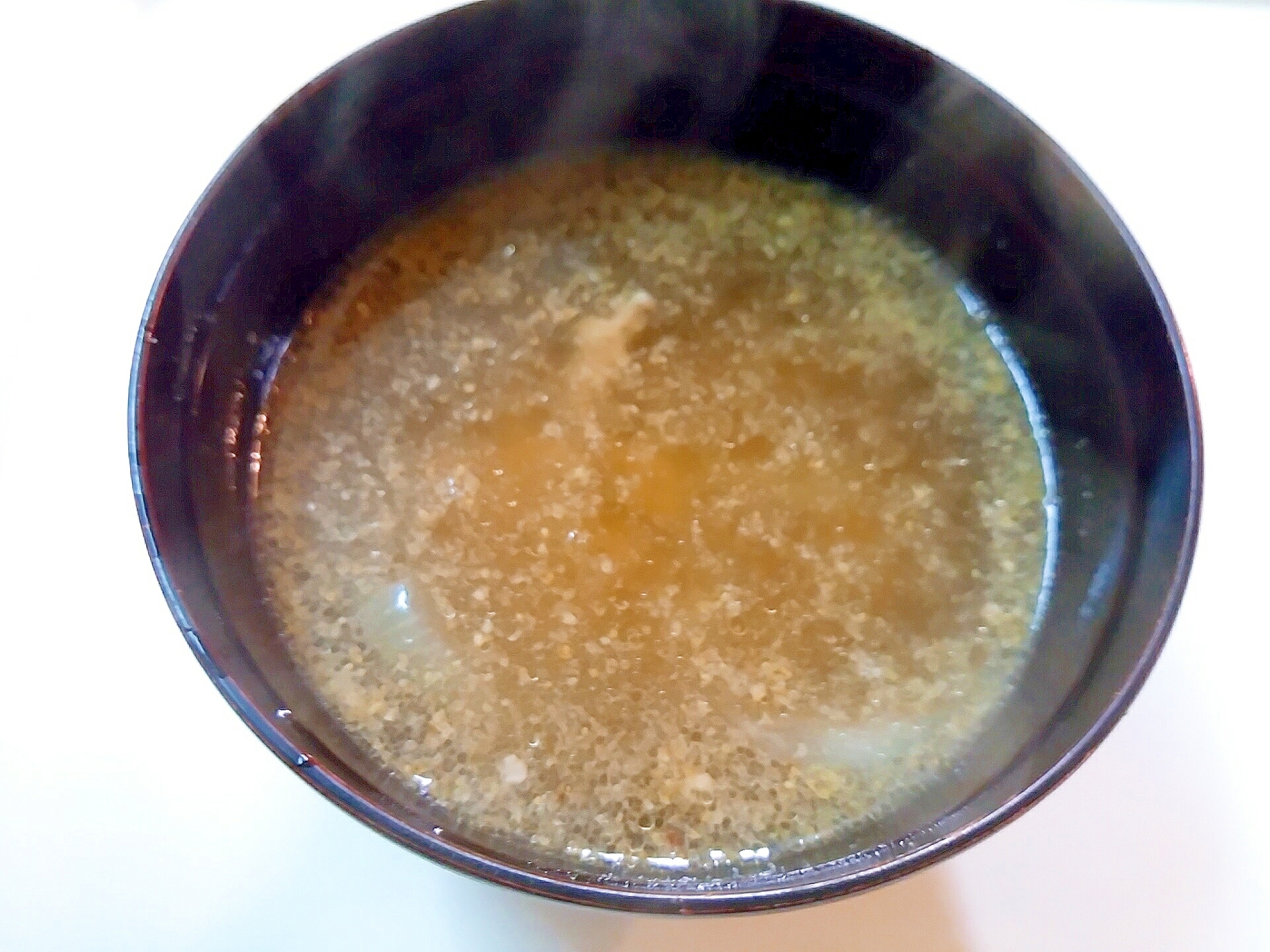 ミンチとすり胡麻のピリ辛中華スープ