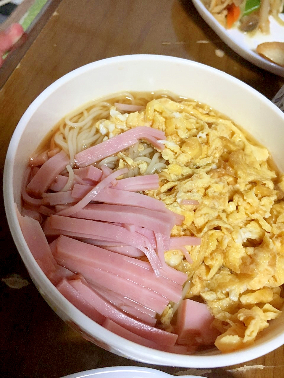 ハムと錦糸卵の素麺