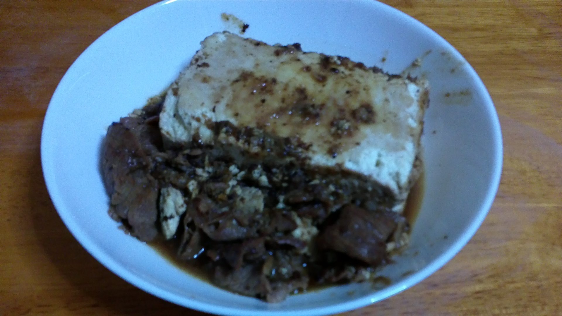 すき焼き風豆腐ステーキ