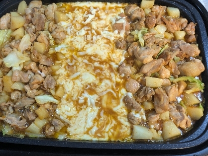 ホットプレートで！ピリ辛のチキンタッカルビ！