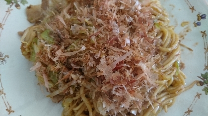 鰹節をかけてみました～(*^^*)美味しく出来て良かったですm(__)m