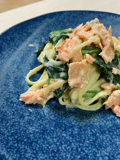 初めてつくりました！
クリームパスタって美味しいですね！
ちょっと小麦粉溶かすの失敗してボテボテしちゃったので、また再チャレンジしたいと思います！