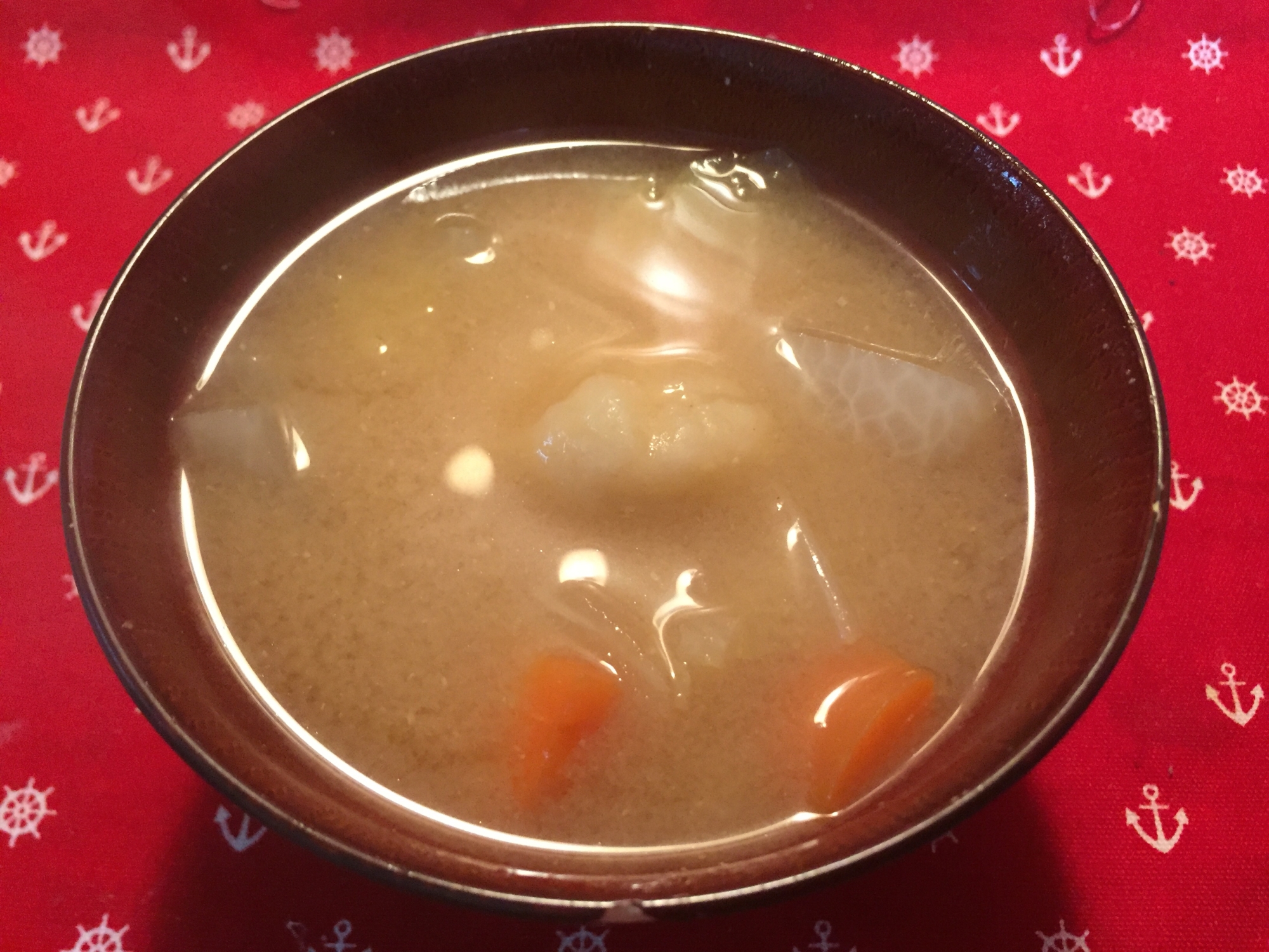 具沢山!味噌味で美味しいすいとん汁