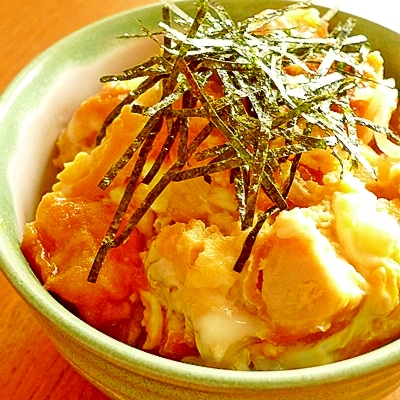 冷凍から揚げの親子丼☆