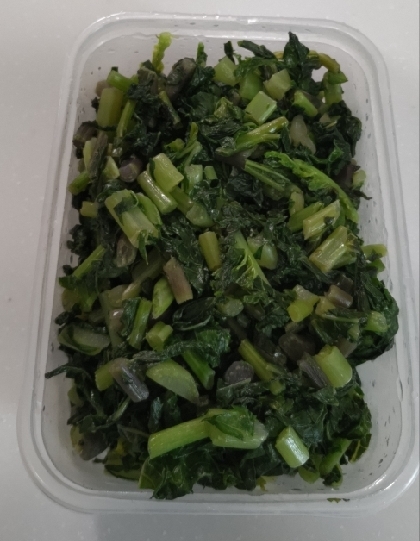 大根葉の中華炒め