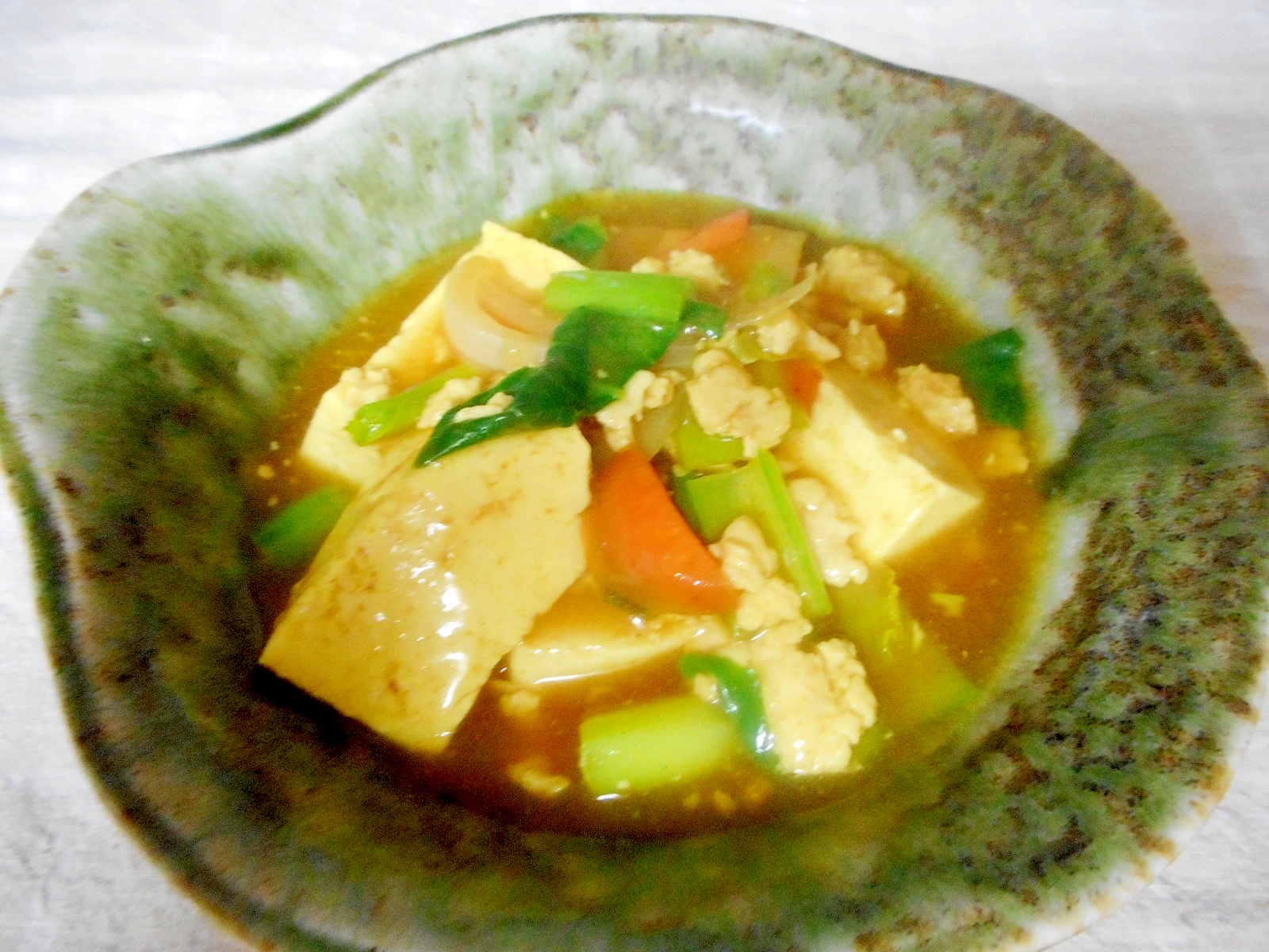 豆腐と野菜のカレーそぼろ煮