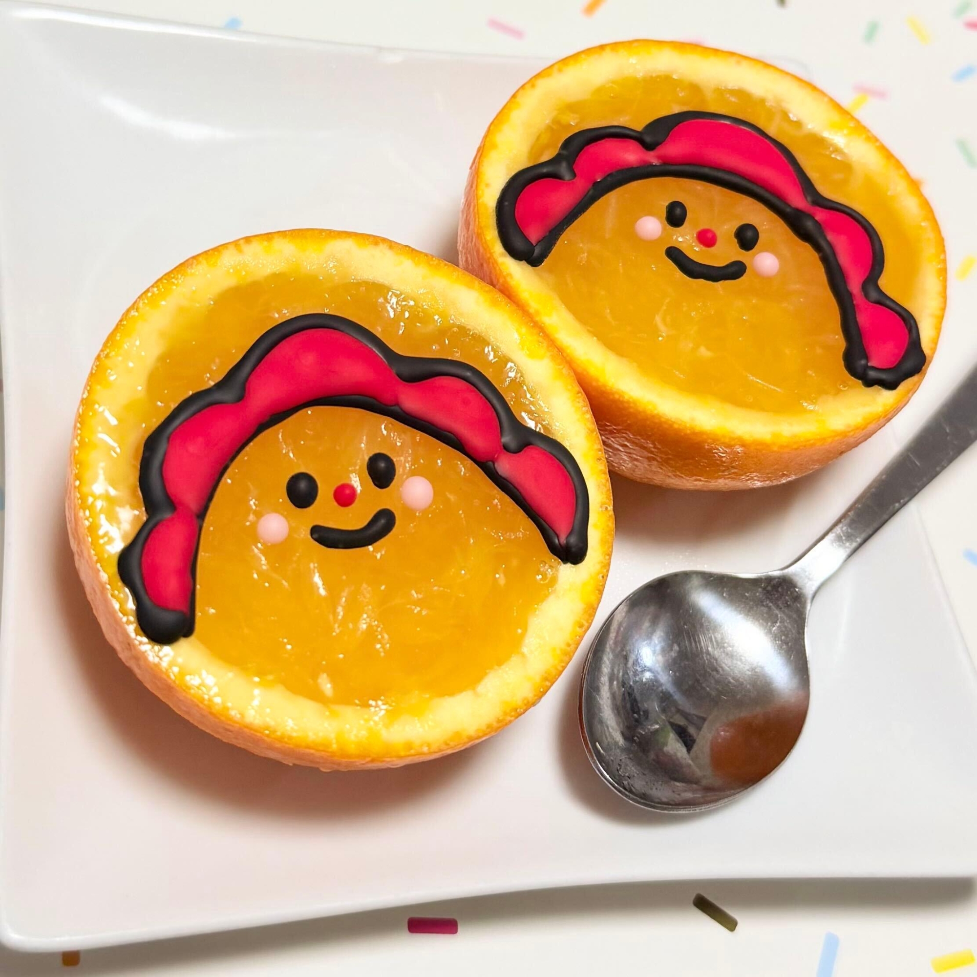 サンサンの丸ごとオレンジゼリー☆