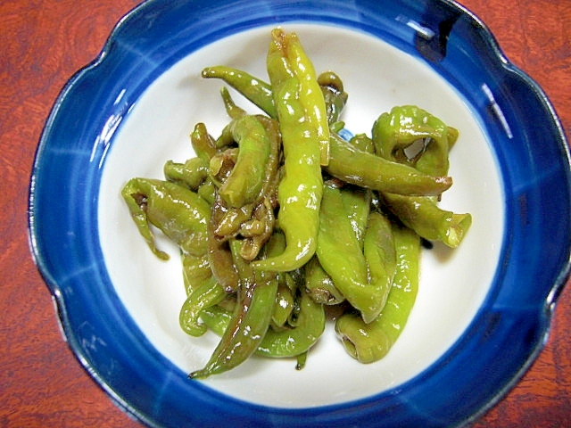 ししとう甘醤油炒め煮