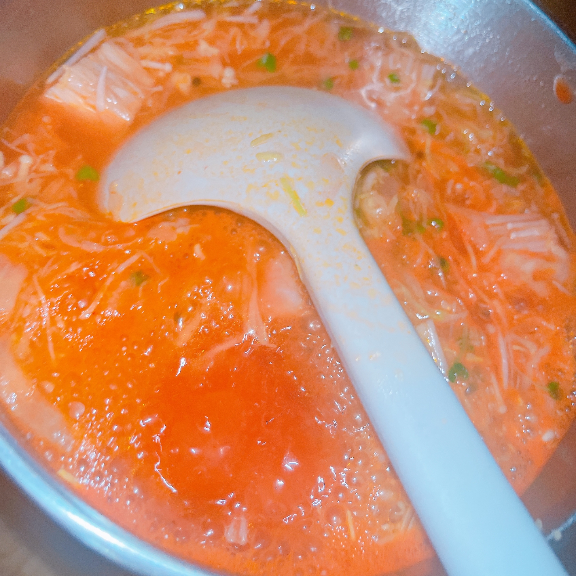 ピリ辛ミネストローネ￤簡単￤スープ￤ケチャップで