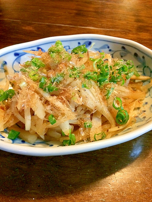 大根の麺つゆ炒め