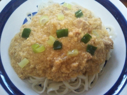 親子丼の余りで♪卵とろとろ親子うどん