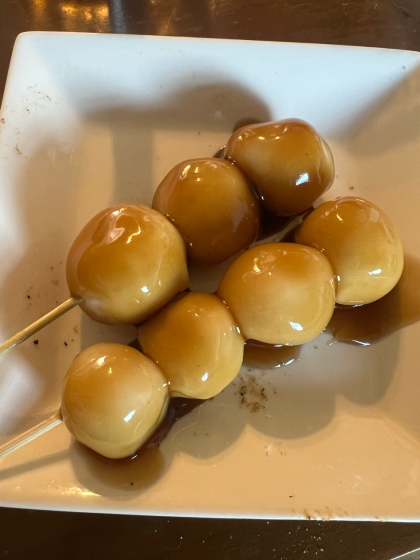 だんご粉と絹豆腐でみたらし団子