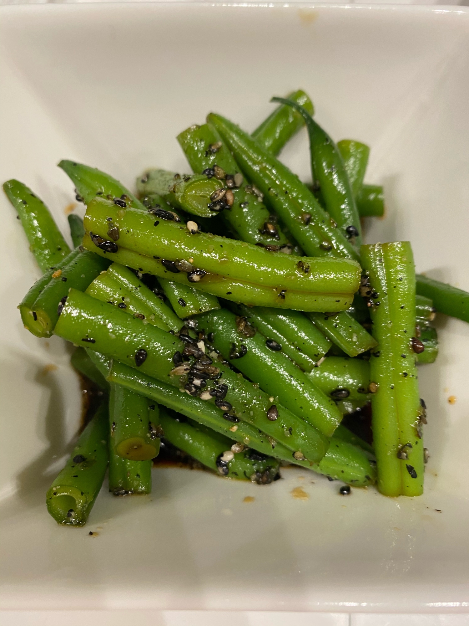 いんげんの胡麻和え