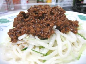 肉みそうどん