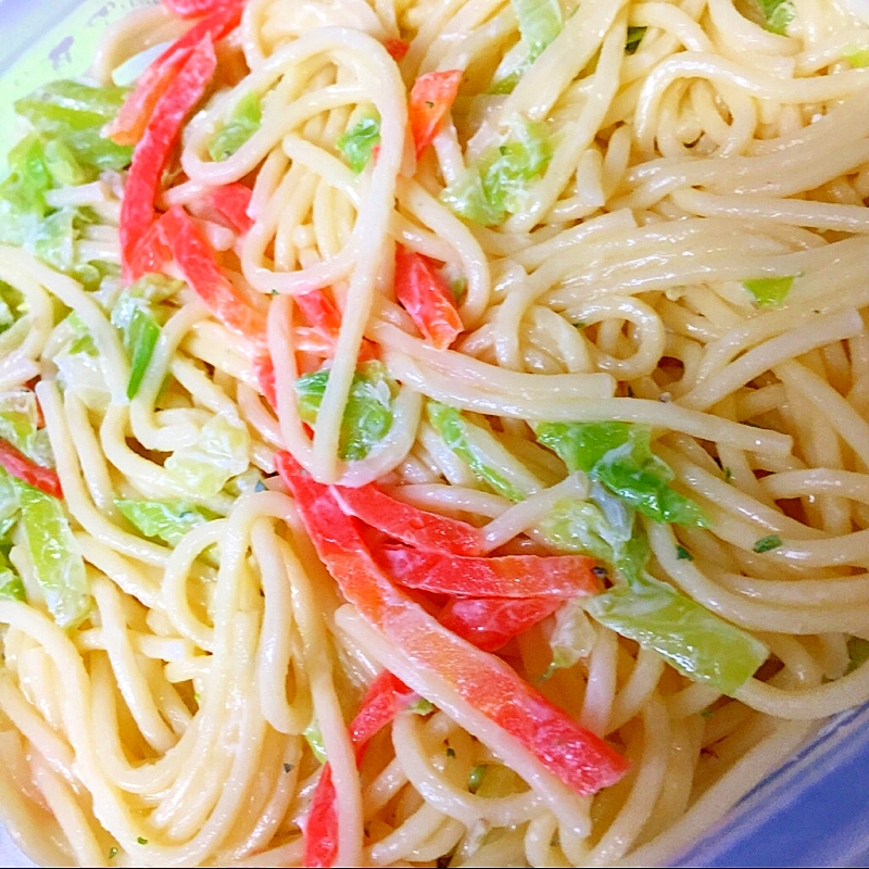 キャベツと人参のスパゲティサラダ★