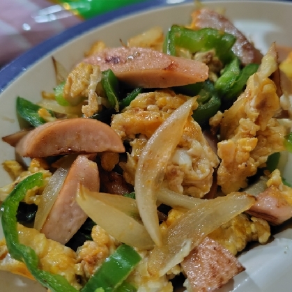 ストウブ12㌢〜ギョニソ＊ピーマンの卵炒め