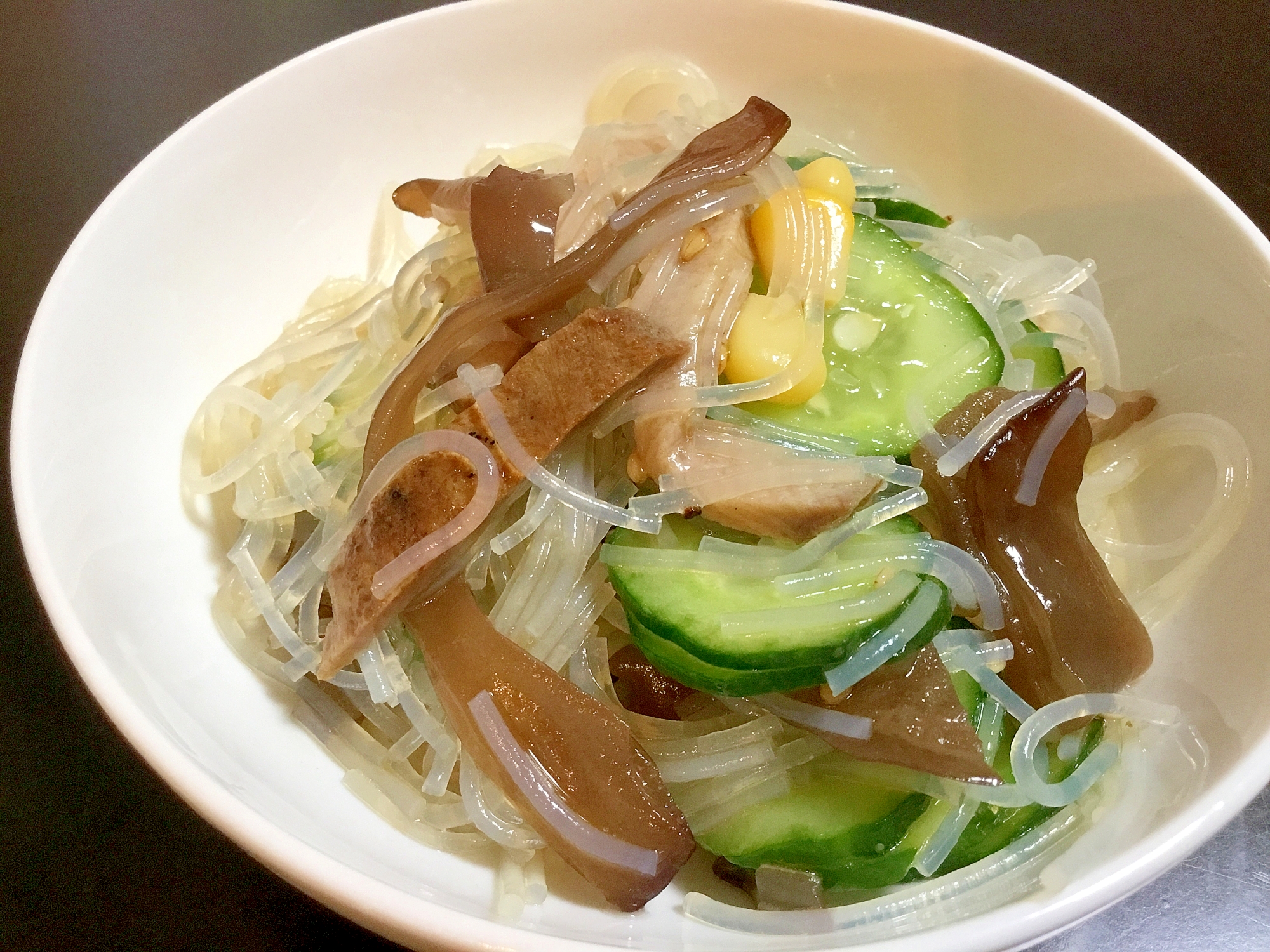 キクラゲと春雨の酢の物