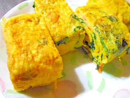 小松菜のおひたし 冷凍食品 で 卵焼き レシピ 作り方 By V るん 0394 楽天レシピ 小松菜のおひたし 冷凍食品 で 卵焼き レシピ 作り方 By V るん 0394 楽天レシピ