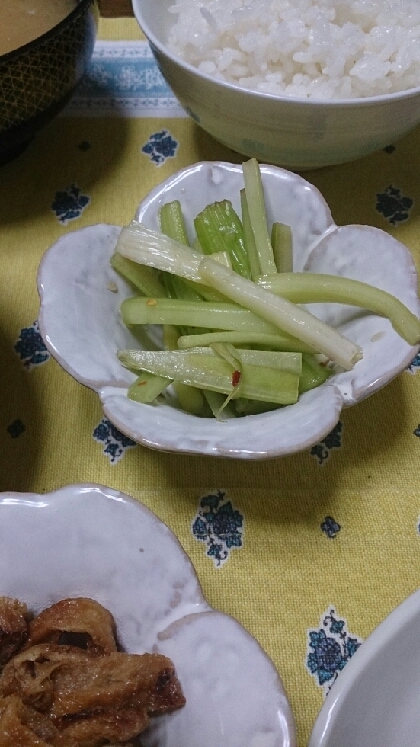 居酒屋メニュー♪セロリの浅漬け✿